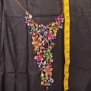 Rhinestone Bib necklace